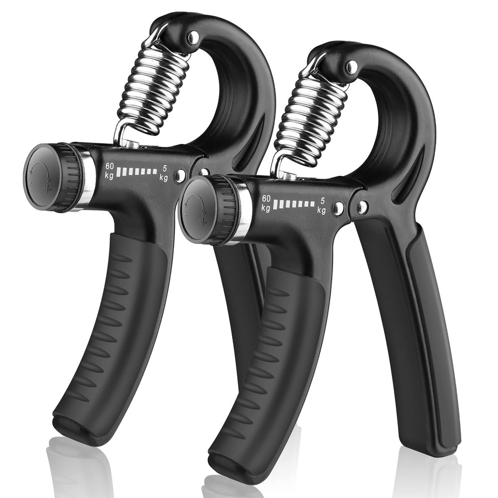 AIXPI Adjustable Grip Strength Trainer, Forearm Exerciser 11-132 lbs, Black