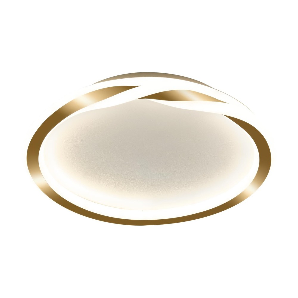 16inch Modern LED Ceiling Light Gold Flush Mount Light Fixture Bright Ceiling...