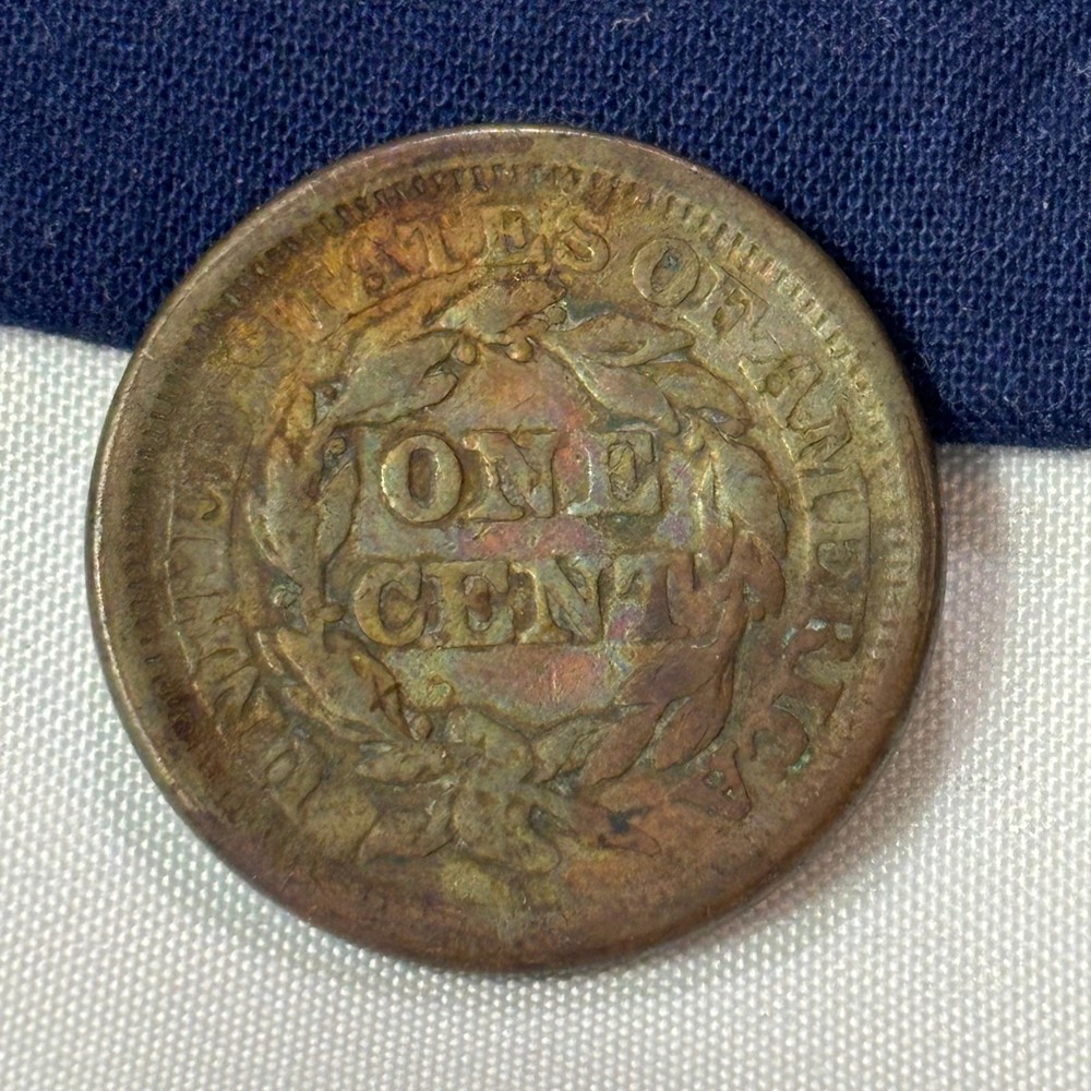 1856 Large Cent Braided Hair