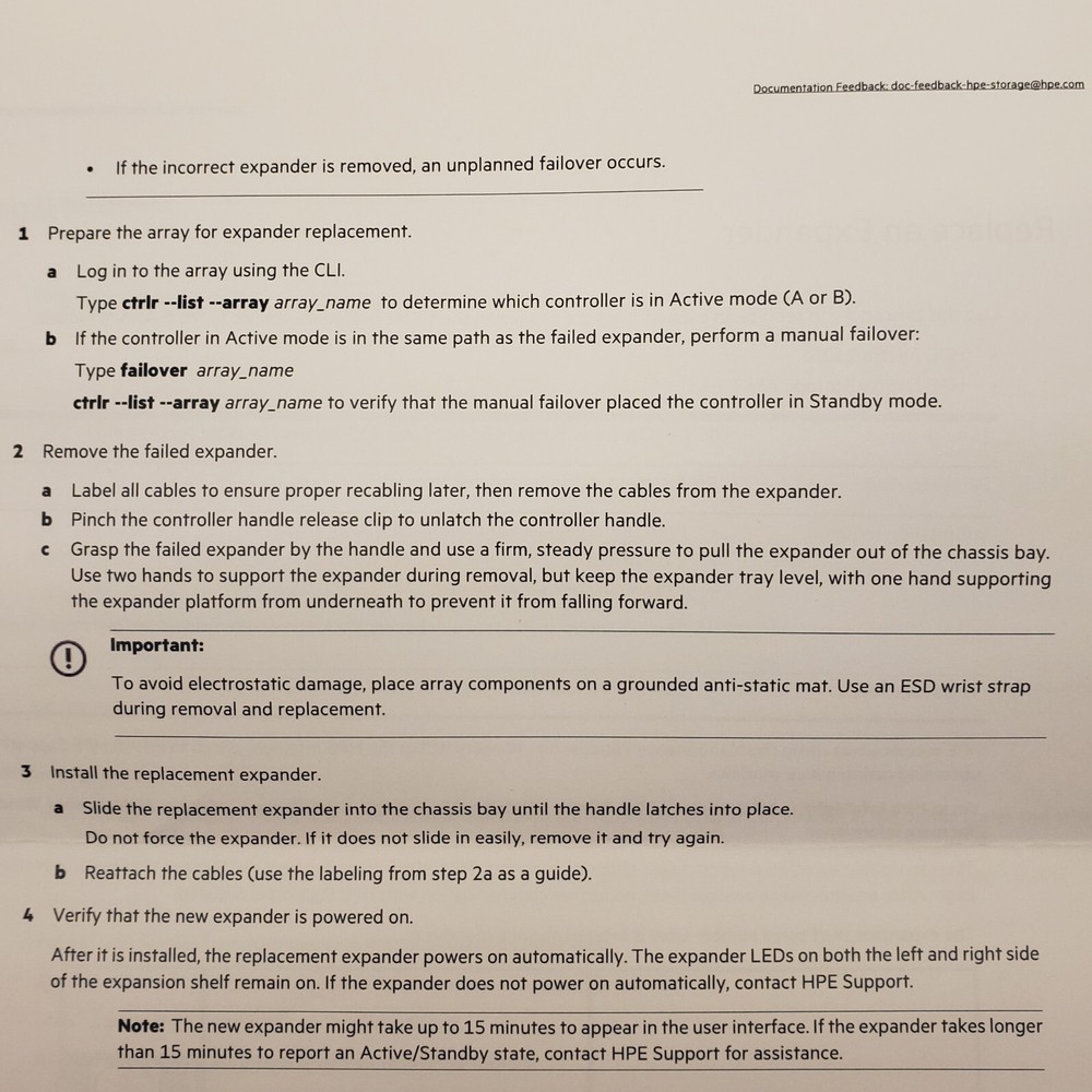 HPE Nimble Storage ES3 Disk Array Controller (4x 12Gbps SAS) SR-CONT-ES3