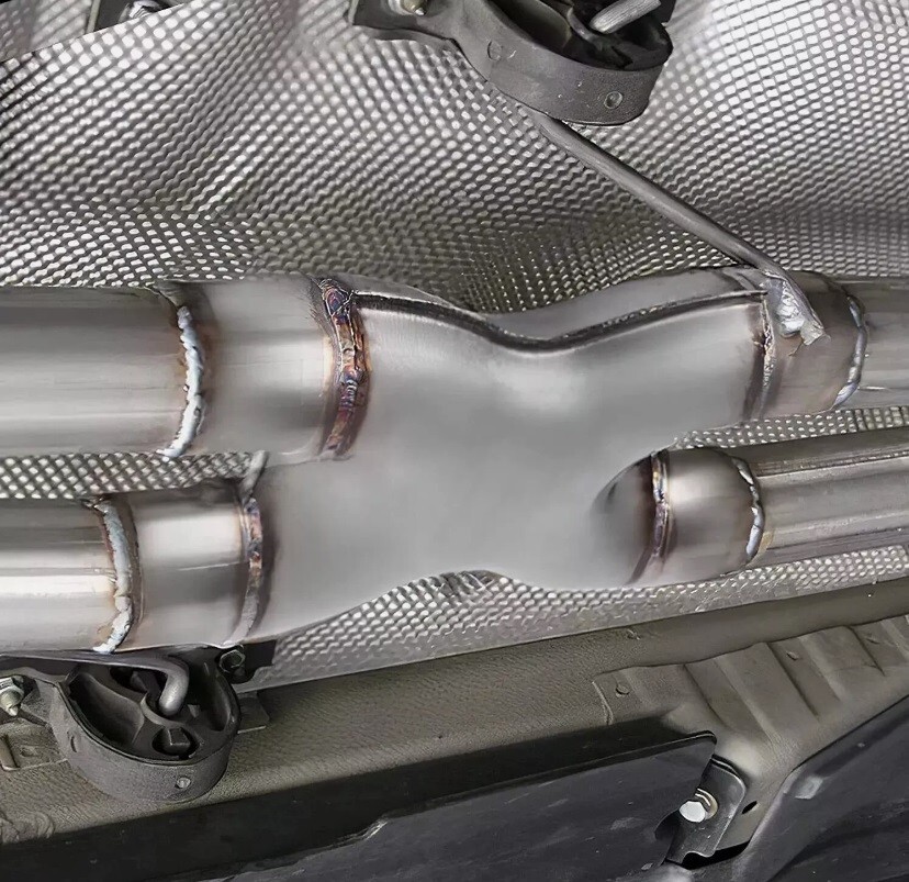 X-pipe 3" Universal exhaust pipe 304 stainless steel