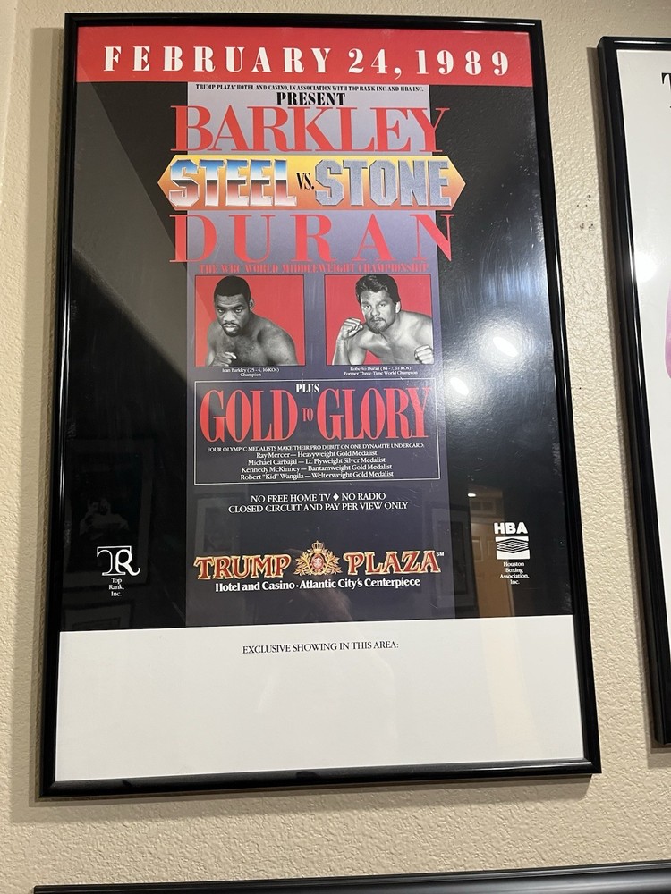 Duran Vs Barkley Fight Poster