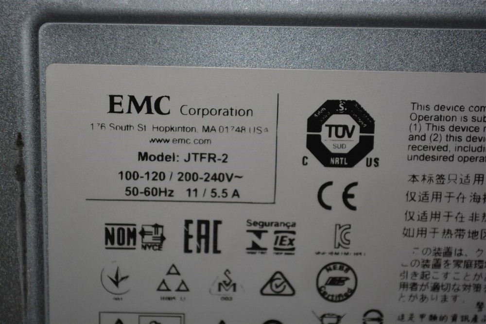 EMC JTFR-2 25-Bay SAS SFF Storage Expansion Array SEE NOTES