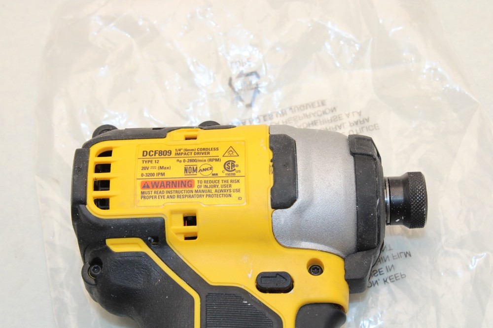 DEWALT DCF809 ATOMIC 20V MAX Cordless Brushless Compact 1/4" Impact Driver