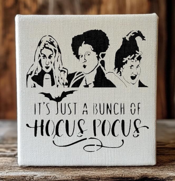 8x8 Hocus Pocus Reusable Stencil - DIY Art, Craft Projects, Wall Decor