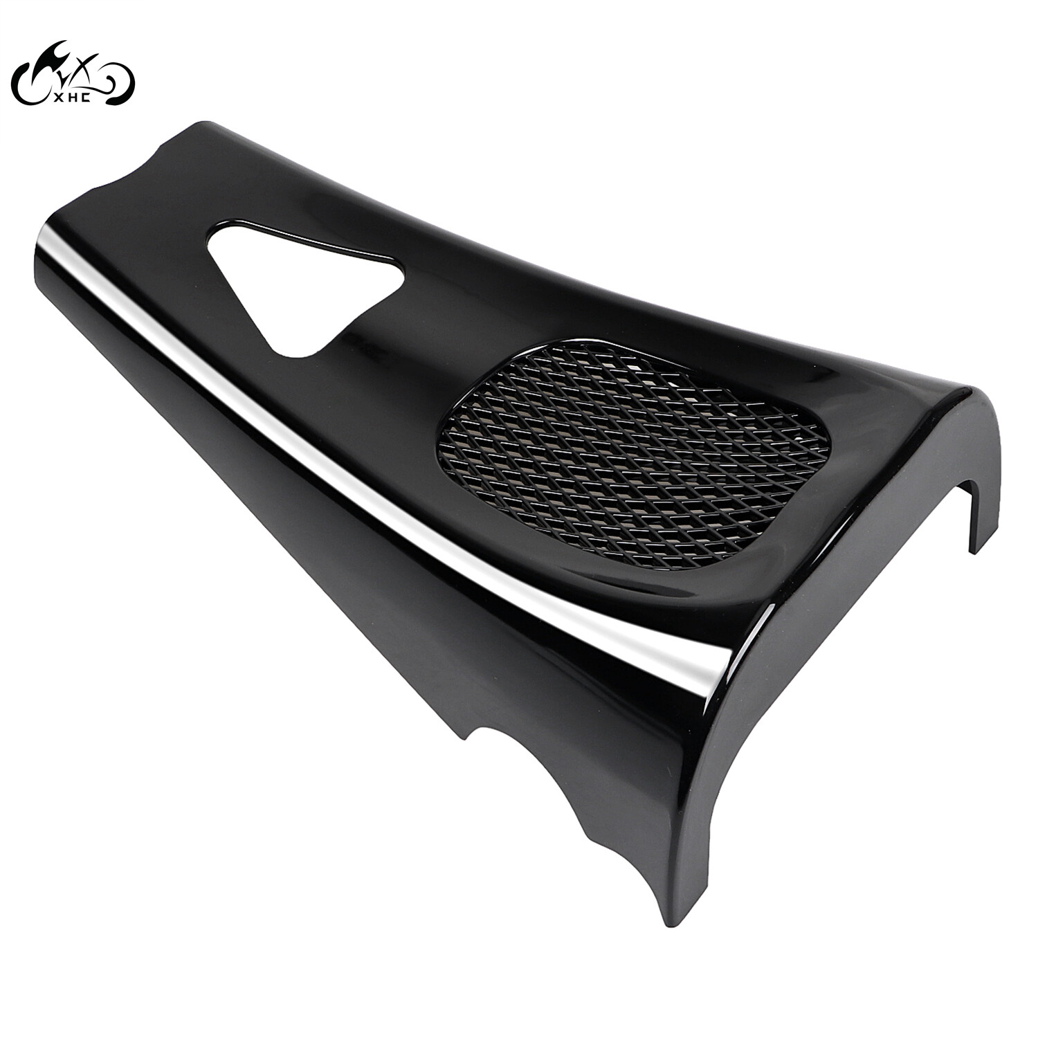 Vivid Black Motor Chin Spoiler For Harley Touring Road Street Glide 2017-2023 M8
