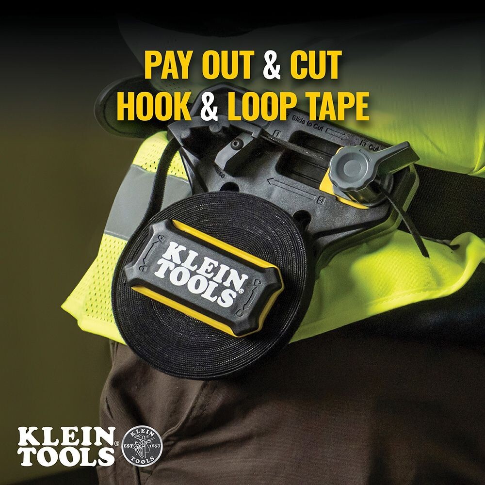 Klein Tools 450-900 Hook and Loop Tape Dispenser, Versatile Cable Ties, Custom