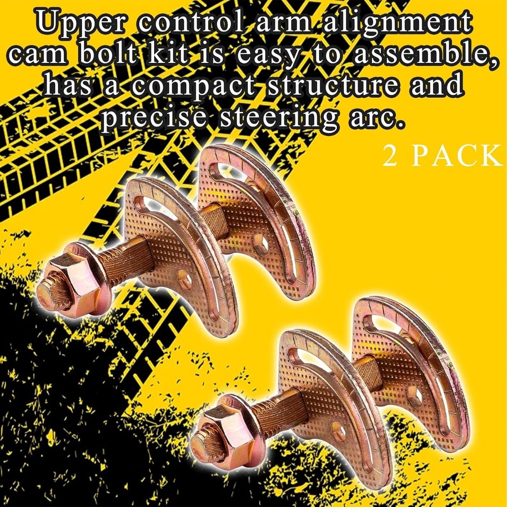 Enhanced Upper Control Arm Alignment Cam Bolt Kit for 99-18 Chevy/GMC Models