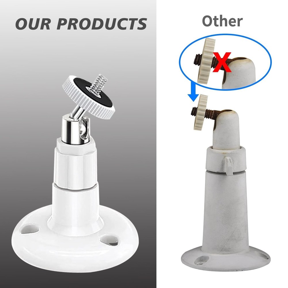 2 Pack Wall Mount Compatible with SimpliSafe Outdoor Security Camera, 360° Rot