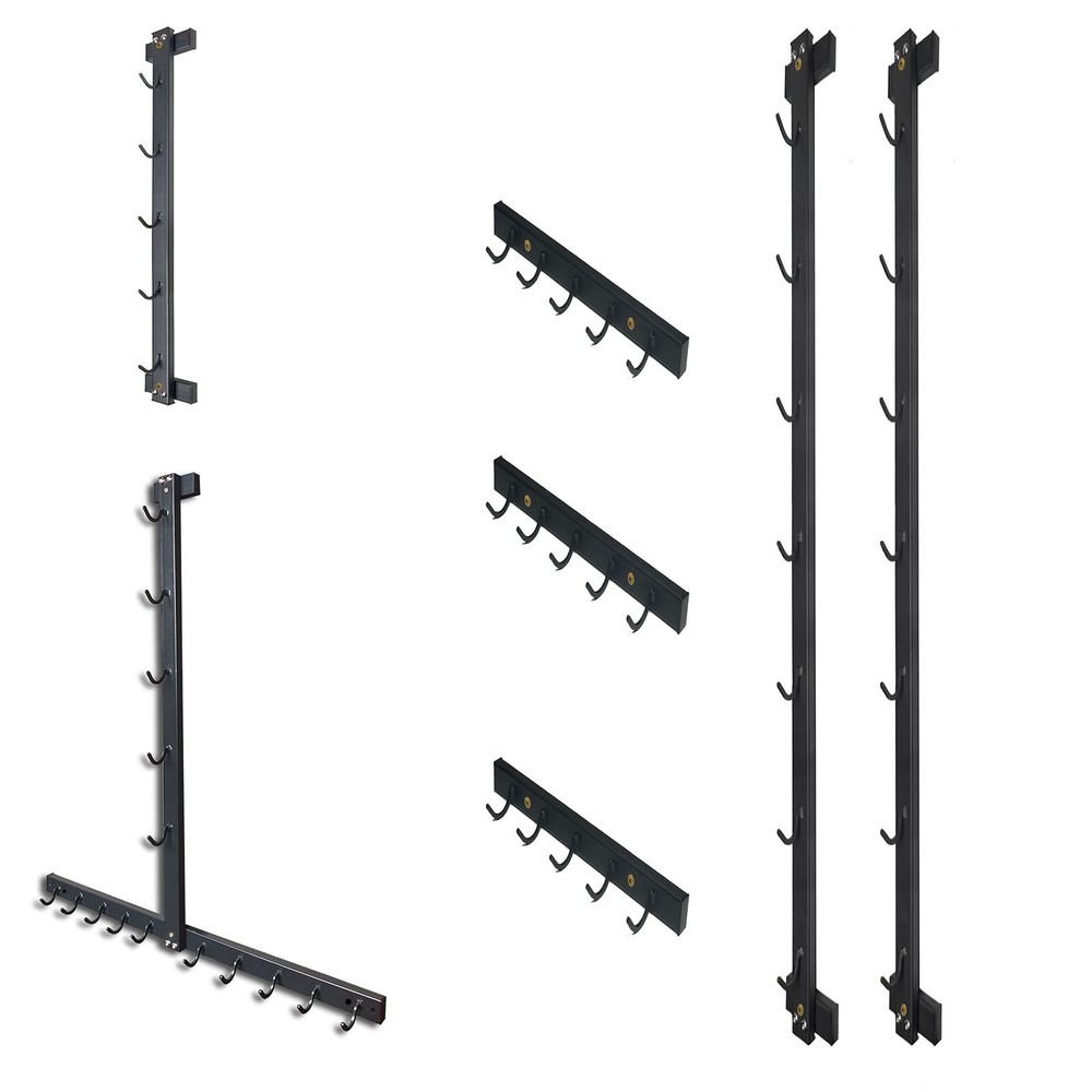 Gym Storage Rack for Lat Pulldown Attachments Wall Mounted Lat Pull Down Bar