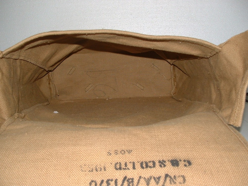British 37 Pattern Large Pack in Khaki Canvas dated 1953, includes "L" STRAPS