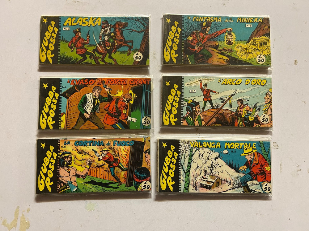 red jacket strip third series 1/6 complete original excellent bonelli