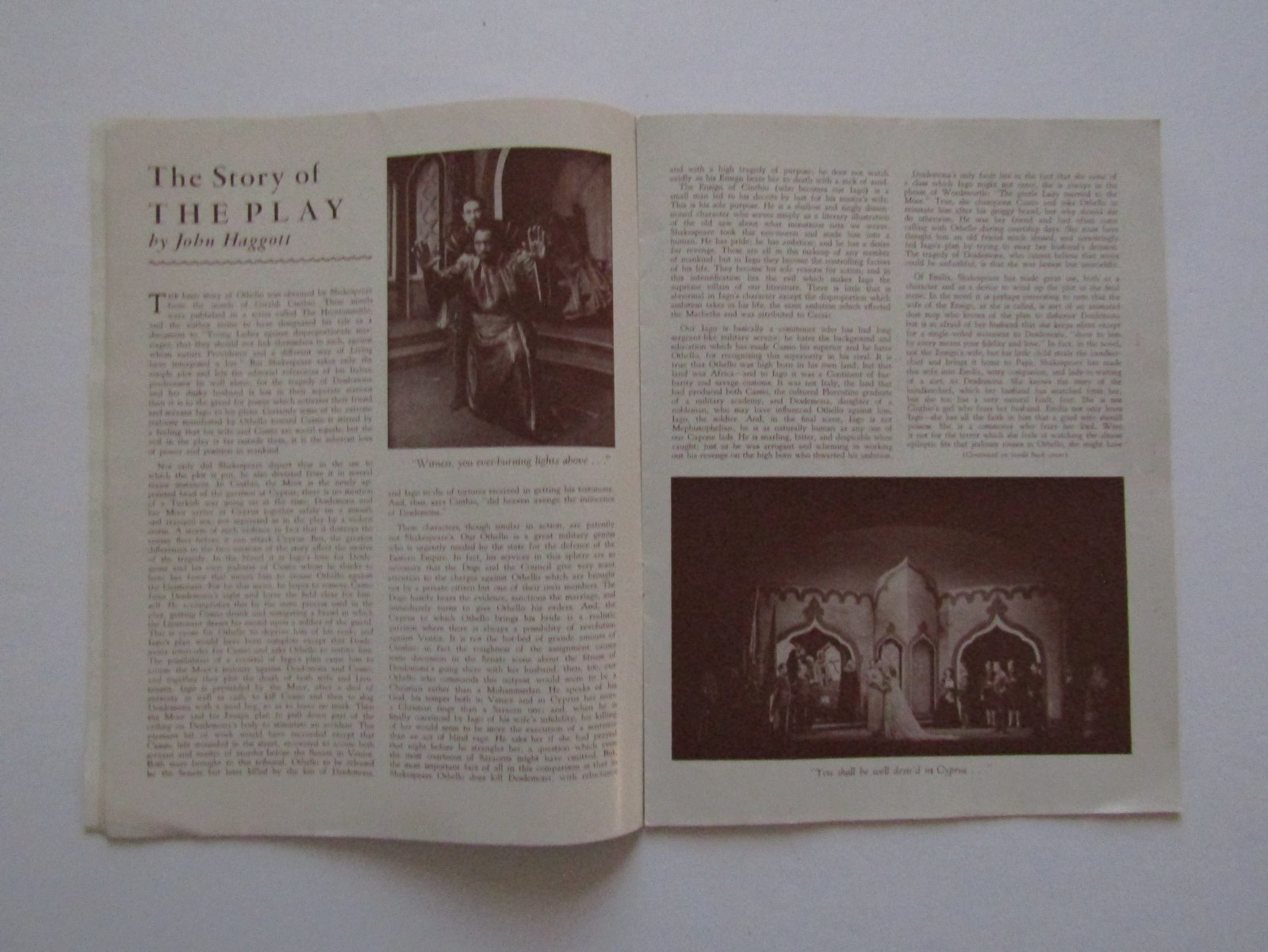 SALE! 1943 Black Broadway History PAUL ROBESON As Othello Theatre Guild Program