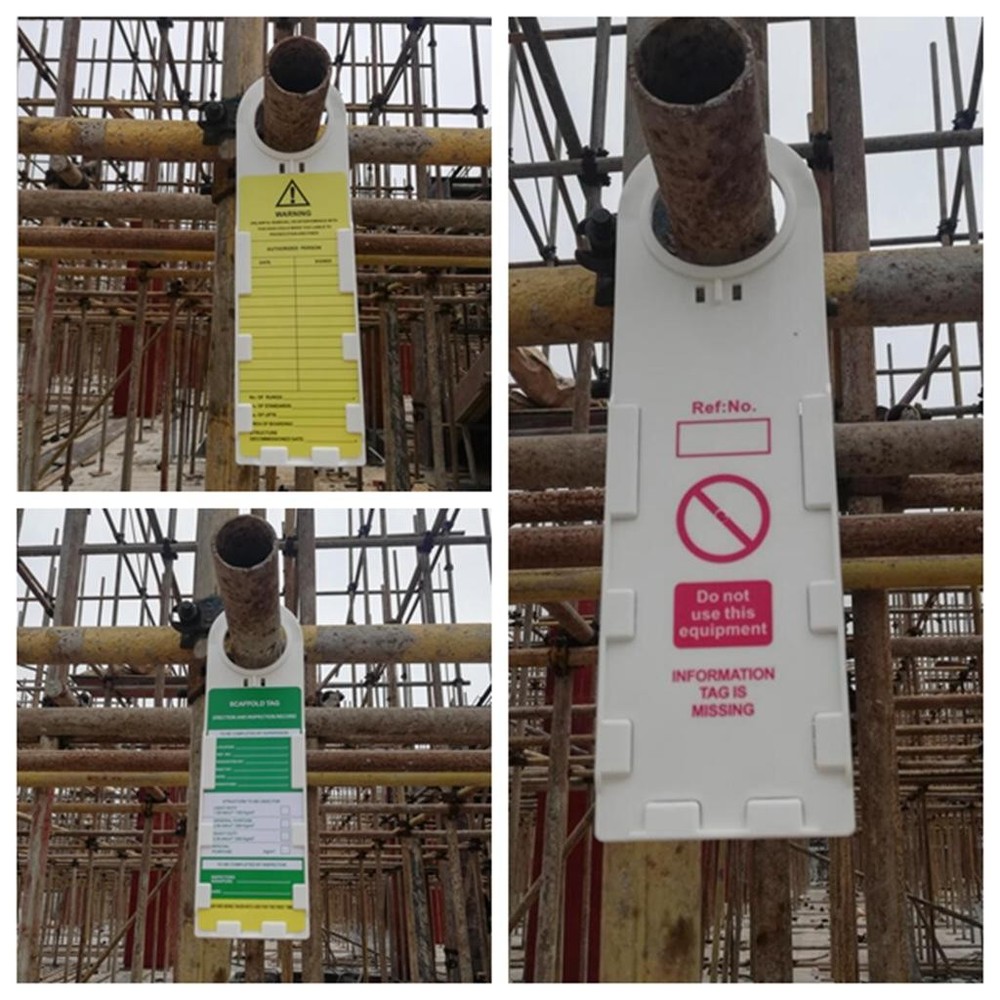 Scaffold Tag, ''Warning'' - '' USE'' - '' '', 12.2'' Length x 3.6'' Width