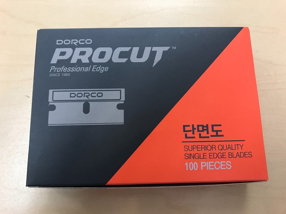 DORCO PROCUT Single Edge Blades 100pc Pack