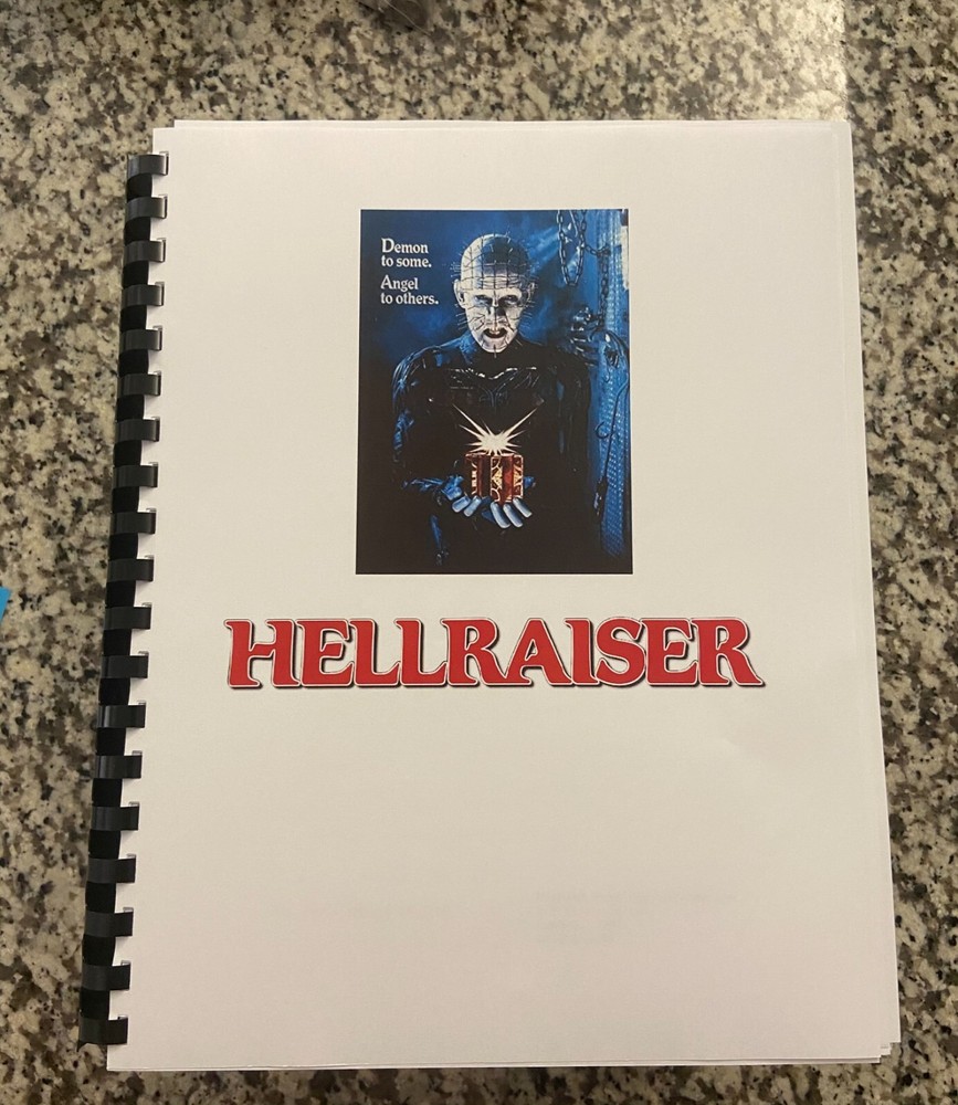 Hellraiser Horror Movie Script Reprint Full Screenplay Script