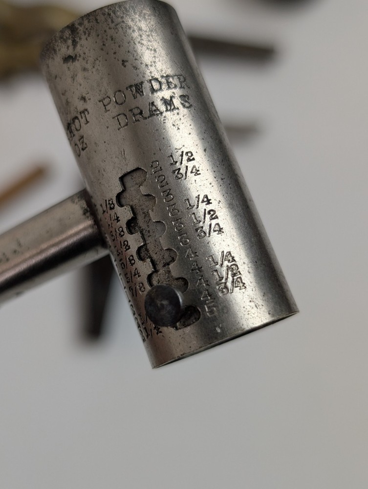 Antique black powder reloading / muzzleloading tool lot.