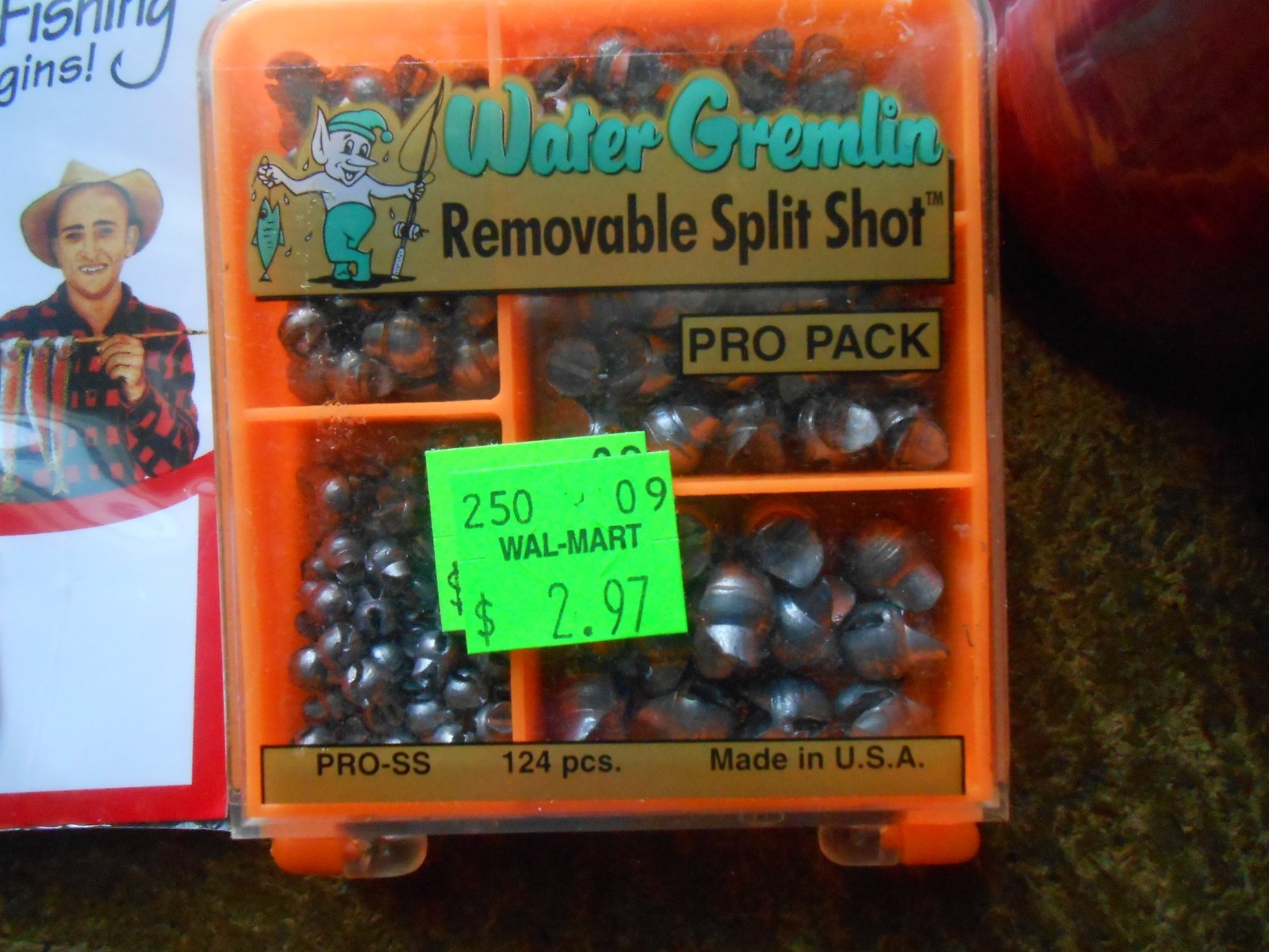 FISHING TACKLE LOT HOOKS, SPLIT SHOT, BOBBER, STREN SPOOL OF LINE MOST NIB #1