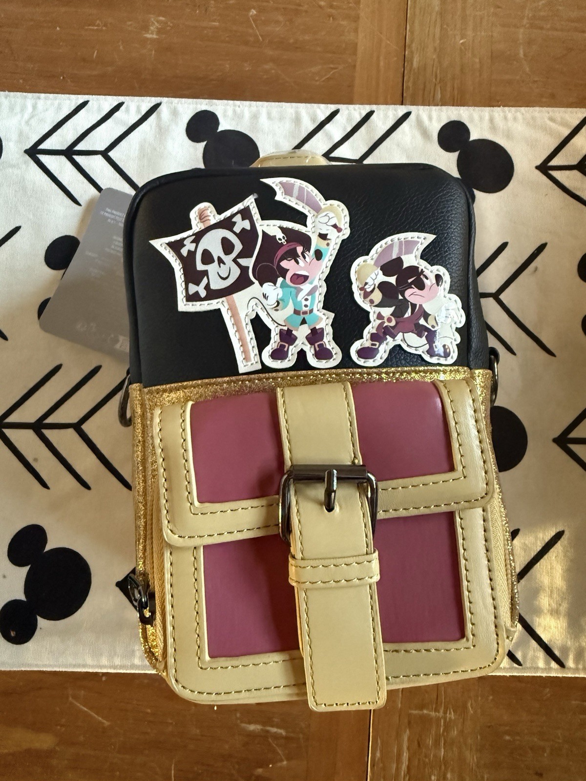 Disney Parks Pirate of the Caribbean Crossbody Bag Backpack Mini Purse NWT