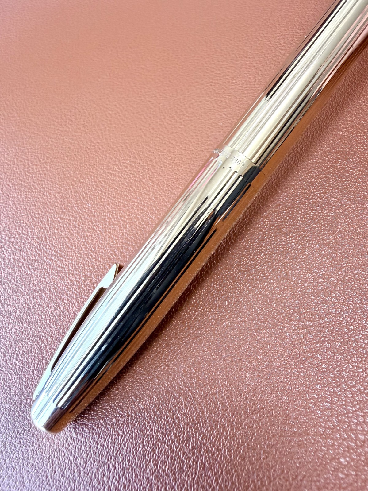 Sheaffer Imperial 440 Gold Electroplated Fountain Pen 14K Inlaid Nib Vintage