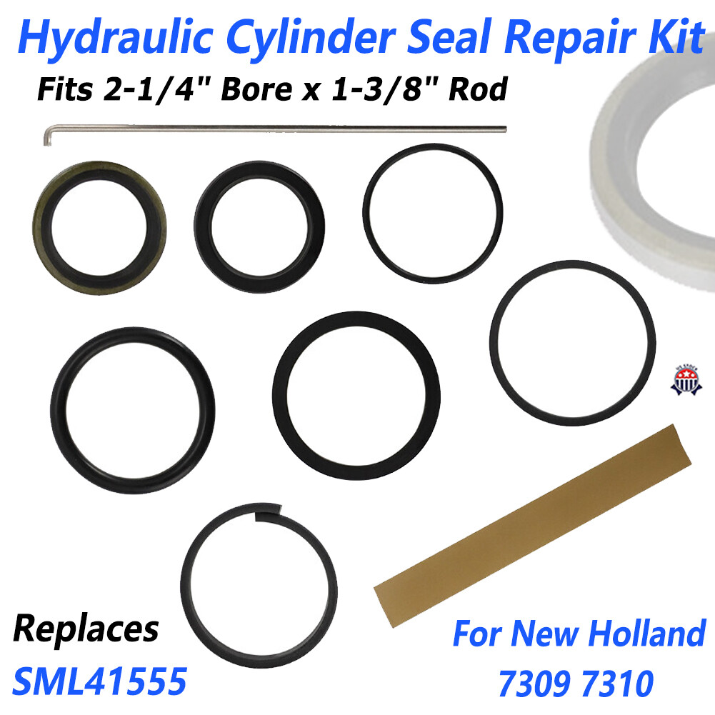 Hydraulic Cylinder Seal Repair Kit For New Holland 7309 7310 Replaces SML41555