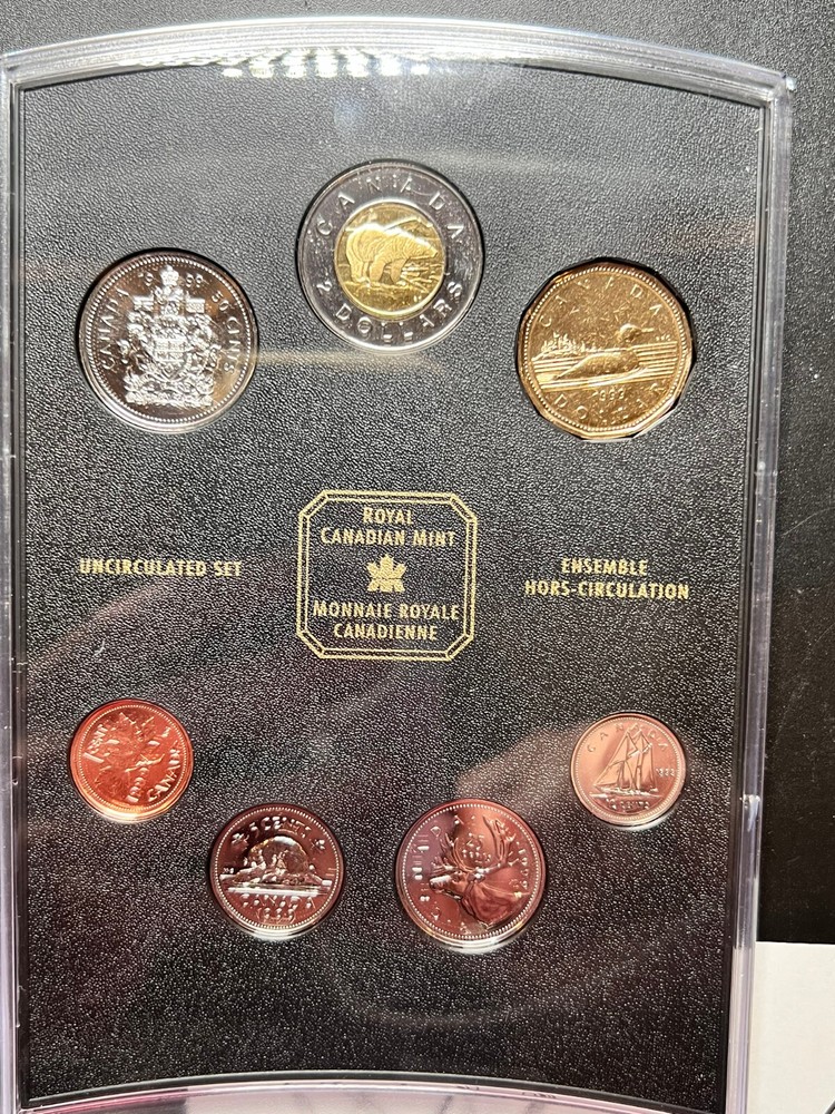 1999 OH CANADA Uncirculated 7-Coin Display Set