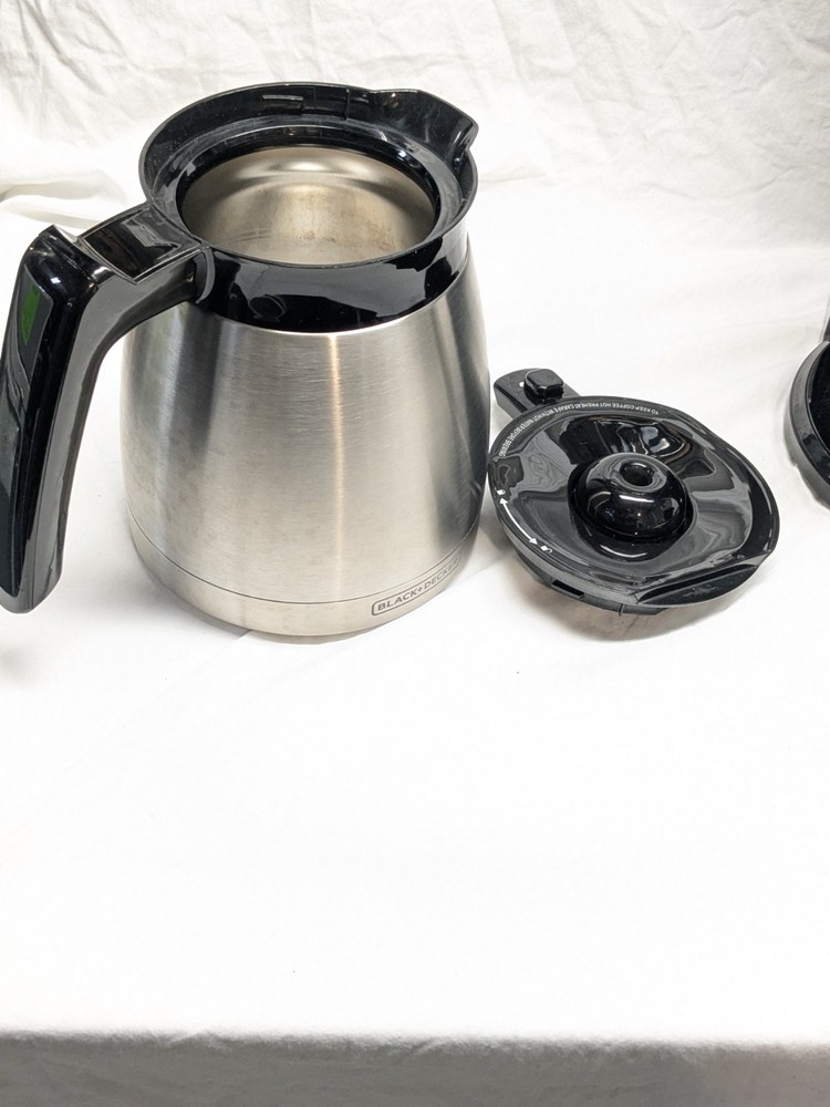 BLACK+DECKER CM2045B 12Cup Thermal Programmable Coffee Pot, Lid, Filter, Lid EUC