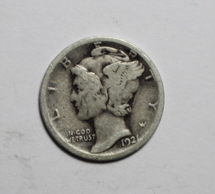 1921 D MERCURY DIME LRP137