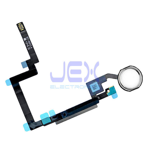 White/Silver Home Button/Touch Fingerprint ID Sensor Flex Cable For iPad Mini 3