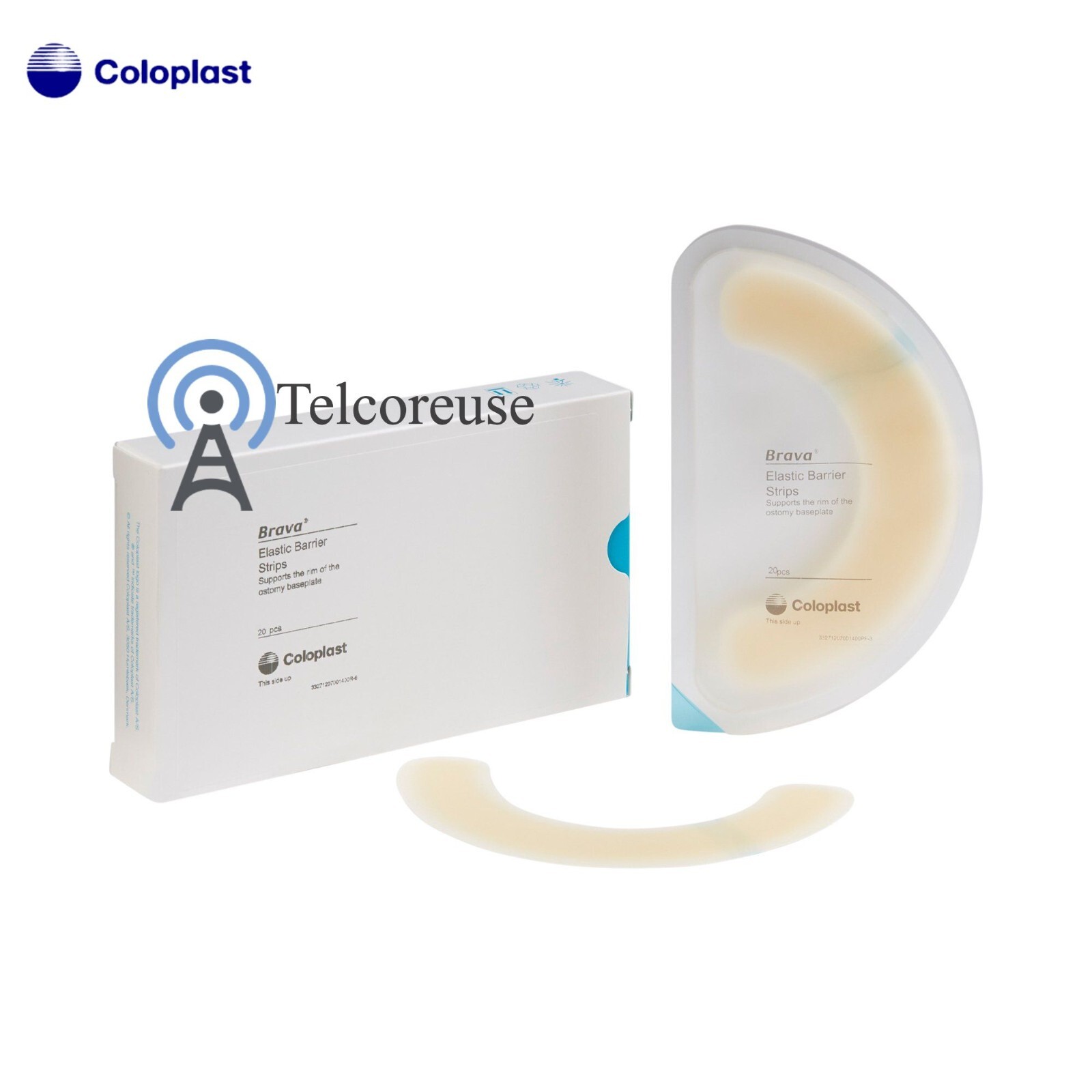 Coloplast Brava 120700 Elastic Barrier Strips - 20 Pieces Beige, IN BOX!,  2028