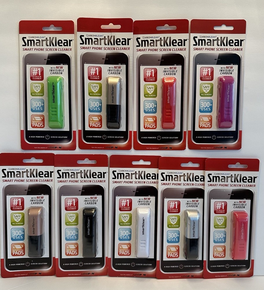 CarbonKlean SmartKlear Injected Smartphone Tablet Ipad Screen Cleaner YOU CHOOSE