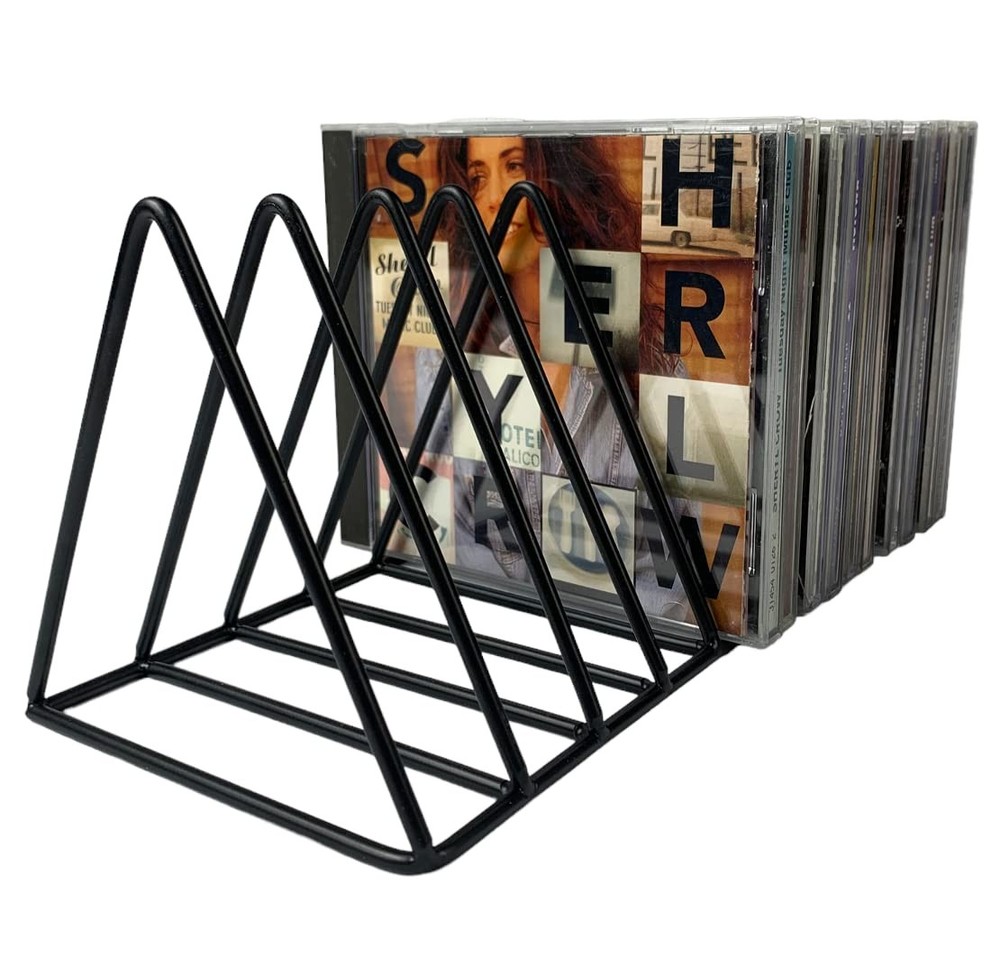 CD Storage Rack Organizer Stand - Compact Disc Holder Display Shelf for CDs, ...
