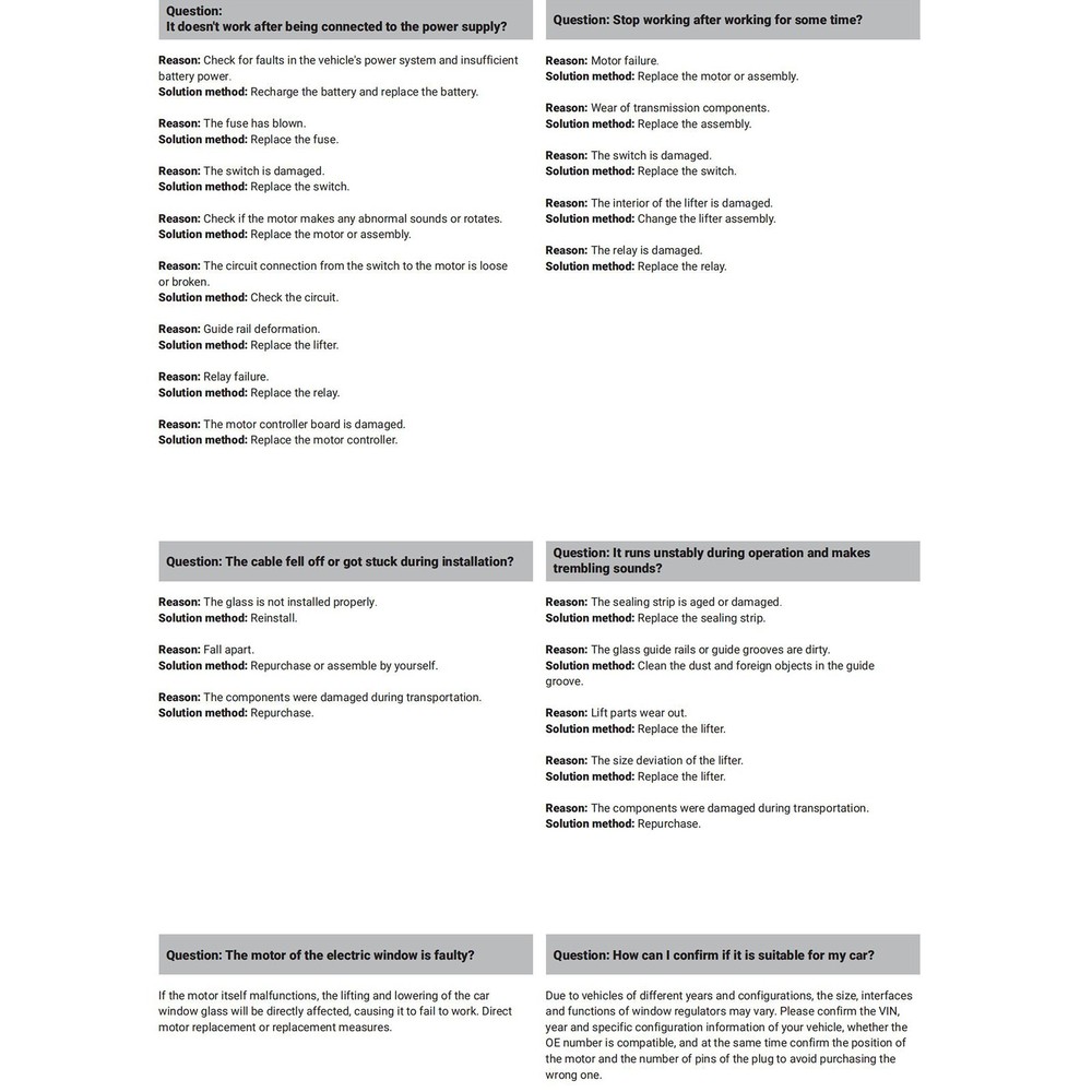 Front Left Driver Side Power Window Regulator & Motor Fit For Ford Focus 00-07
