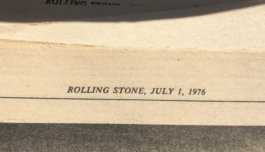 DAVID BOWIE-CHANGES ONE VINTAGE Rolling Stone Original Ad
