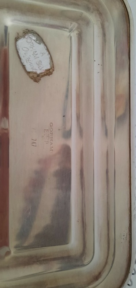 Vintage 11.75 Silver-plate Rectangle Wire Bread Fruit Basket Table Serve Décor