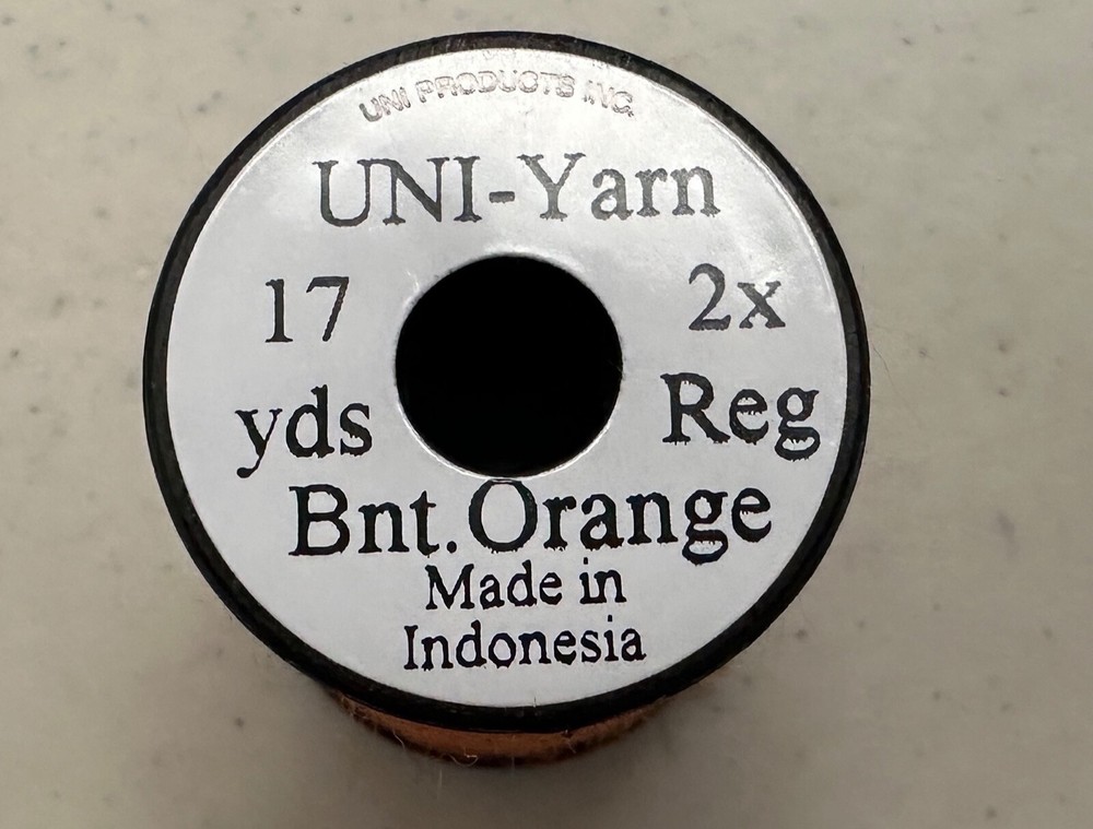 Uni Yarn 17 Yard Spool Burnt Orange