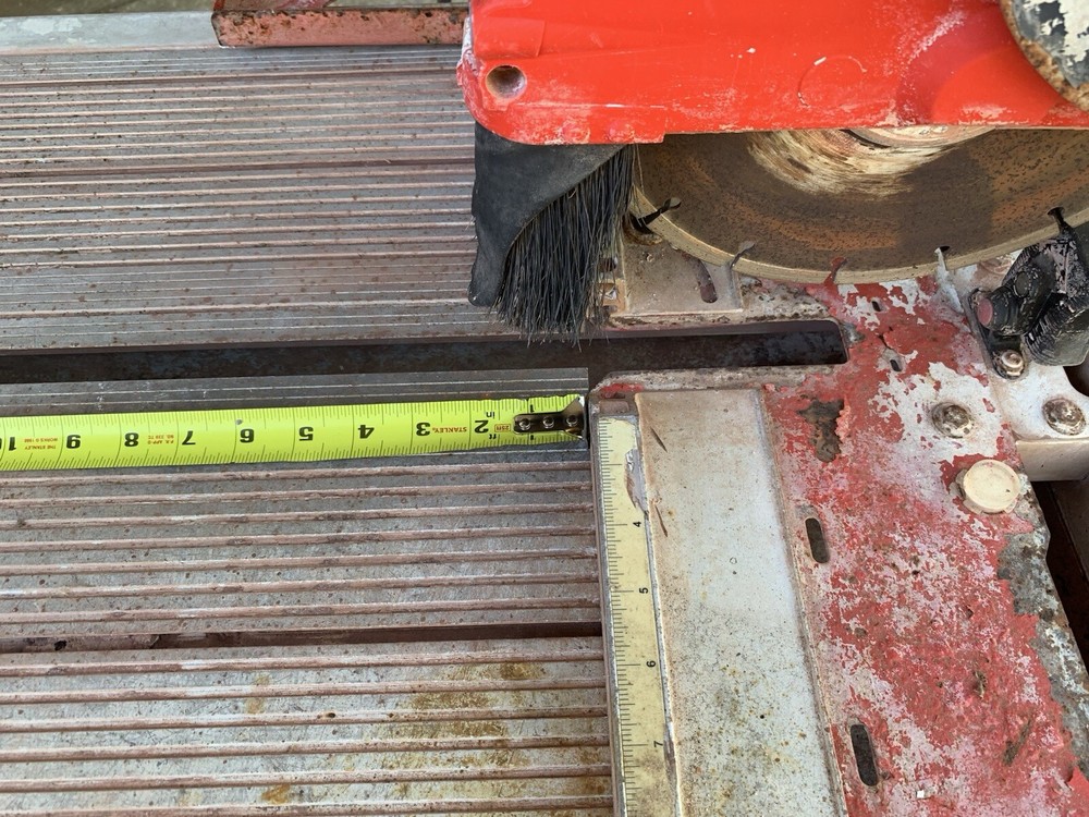 Tile and Stone Wet Saw, 52” Cutting Length