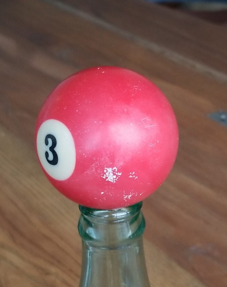 Pool Billiard Ball #3 Solid Vintage Replacement 2 1/4"