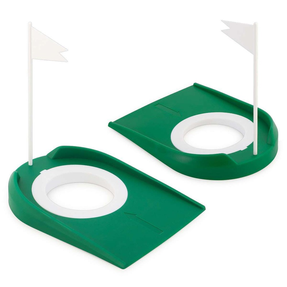 Golf Putting Cup Hole Putter Training Trainer Aids Flag Indoor Outdoor Training