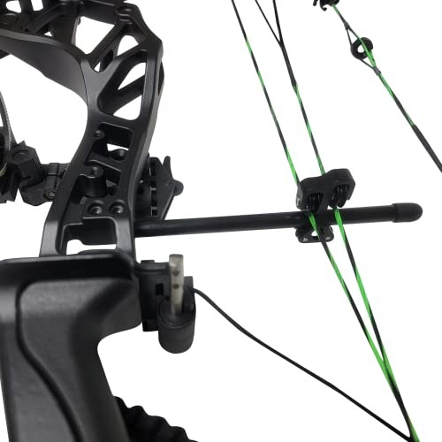 Aluminum Compound Bow Cable Guard Roller Slide String Splitter Black