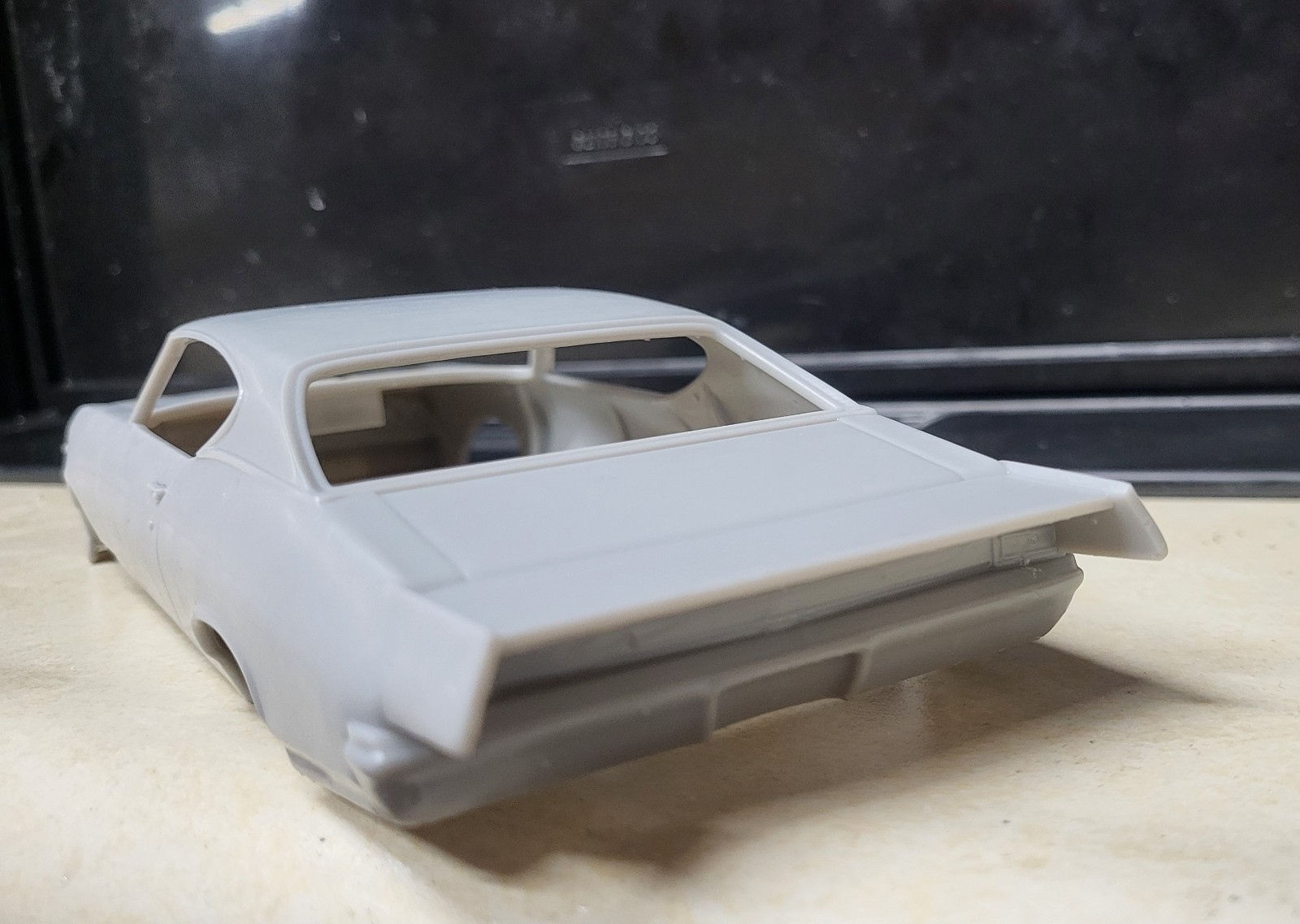 1/24 scale resin 3d printed Outlaw Blown Chevy Chevelle drag body slot car
