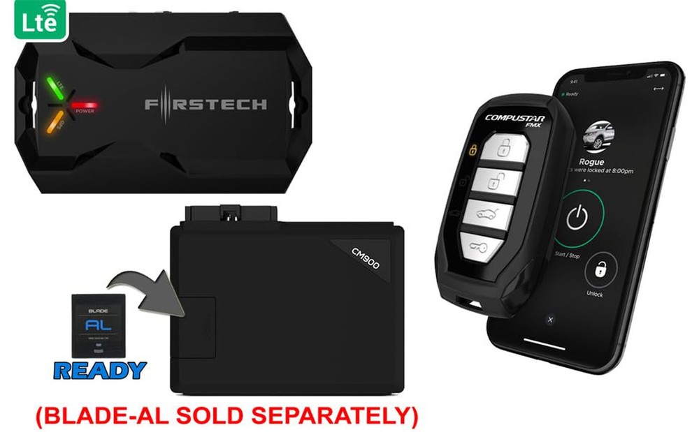 Compustar CSX4900-S 2-Way Remote Start System – 4-Button Remotes, 3000 ft Range