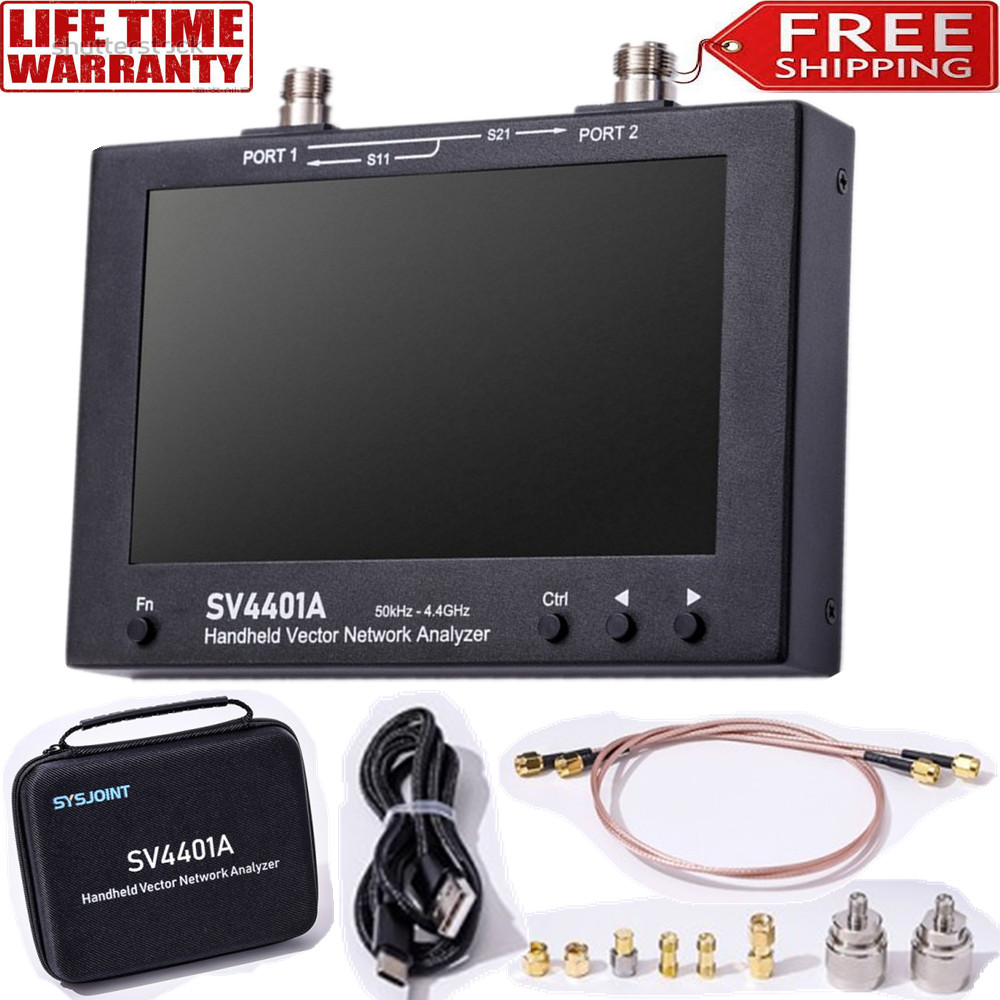 SV4401A 50KHz-4.4GHz VNA Analyzer Vector Network Analyzer 100DB Dynamic New