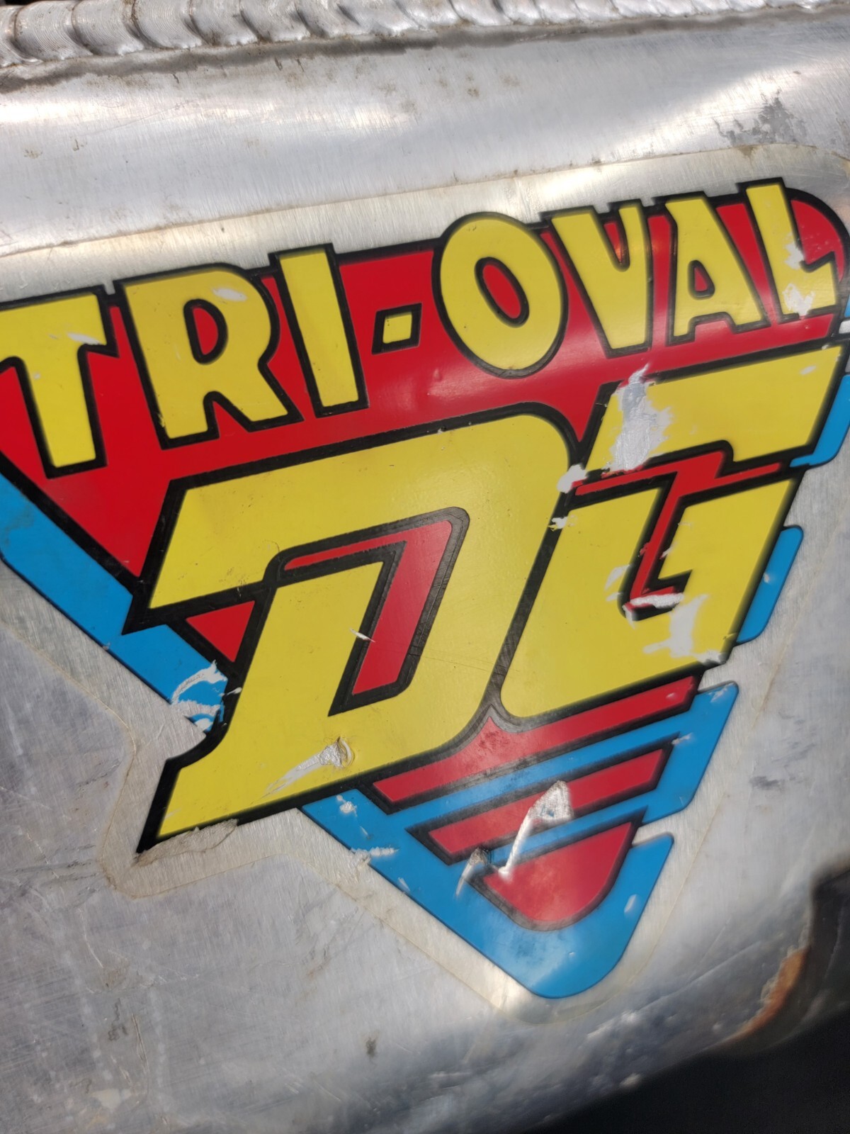 DG Tri-Oval Yamaha Kawasaki Jet Ski Silver Metal Aluminum Exhaust Water Box