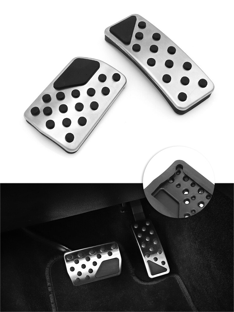 2Pcs Gas Brake Pedals Cover Pad For 2011-18 Jeep Grand Cherokee Dodge Durango