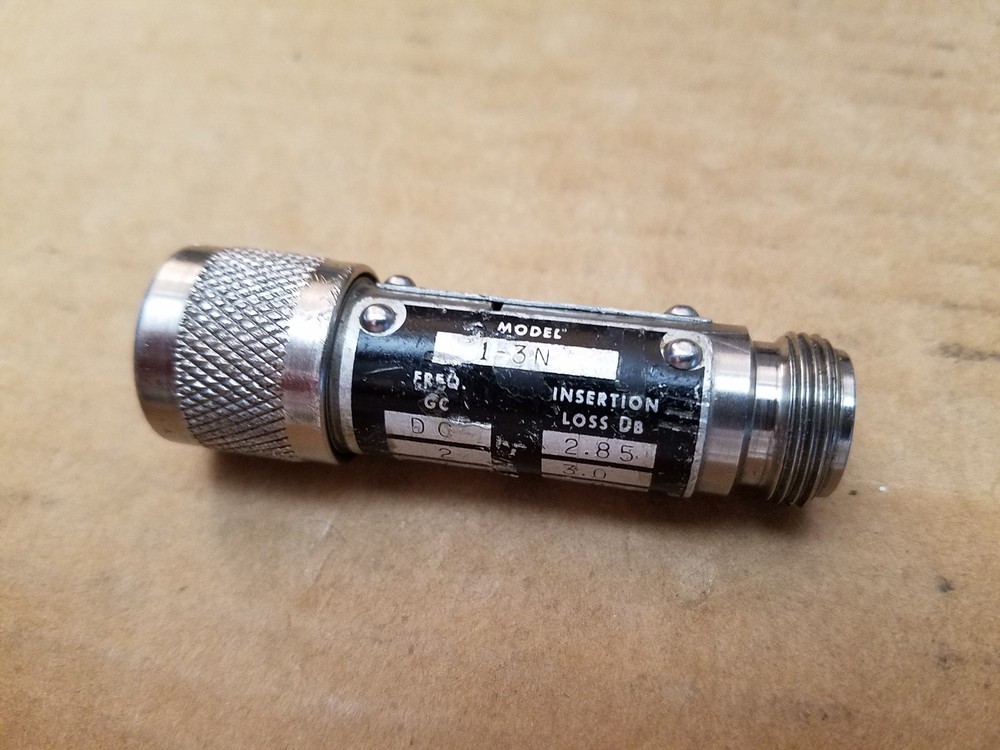 Weinschel Engineering 1-3N 3dB RF Microwave Attenuator Type-N DC-12GHz #E7111