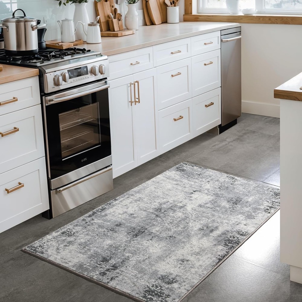 Entryway Rug 2x3 Grey Rug, 2' x 3' (Rectangular), Light