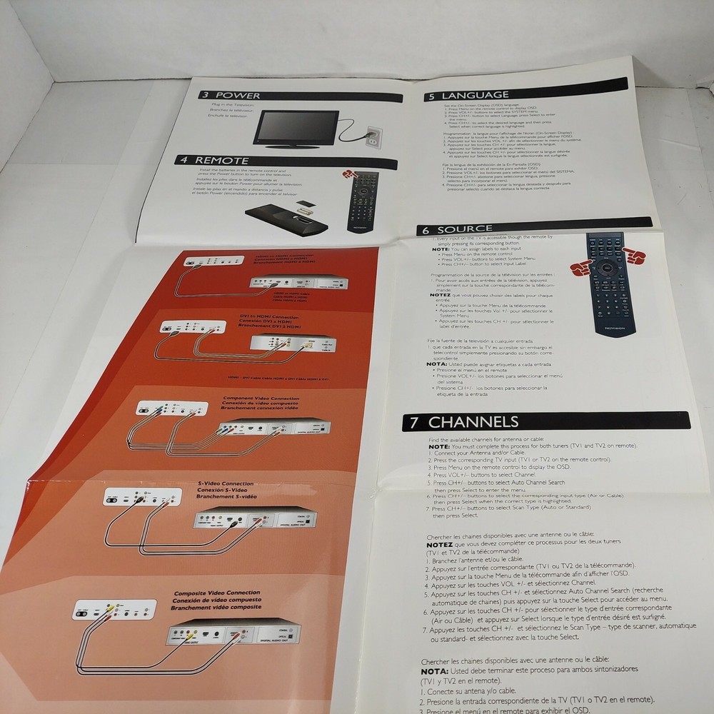 NuVision Lucidium TV Owners Manual & Quick Start Guide