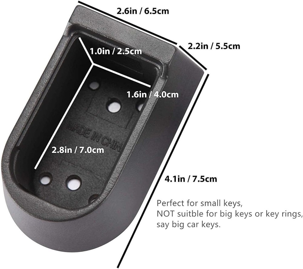 Secure Push Button Key Safe with Rubber Cover - Perfect for Outdoor Key Storage