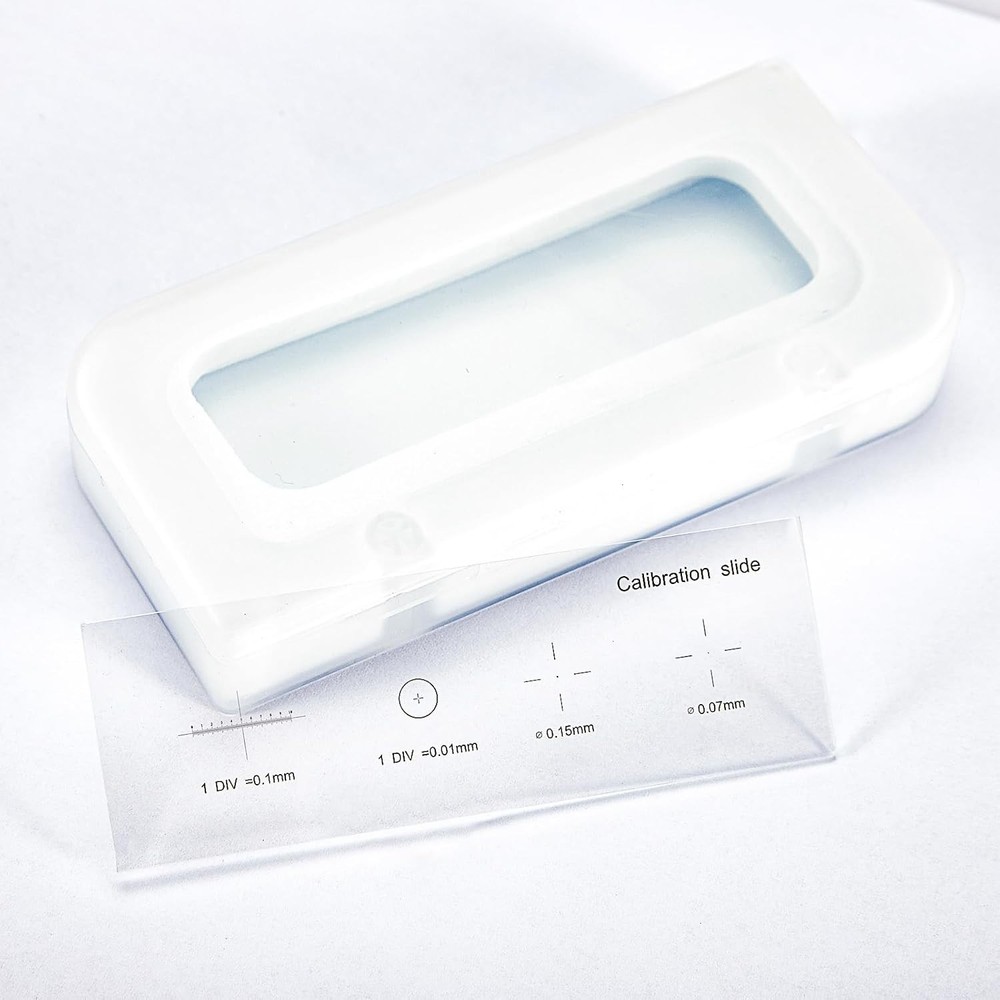 Microscope Calibrating Ruler Reticle Calibration Slide 0.01mm measuring ruler US